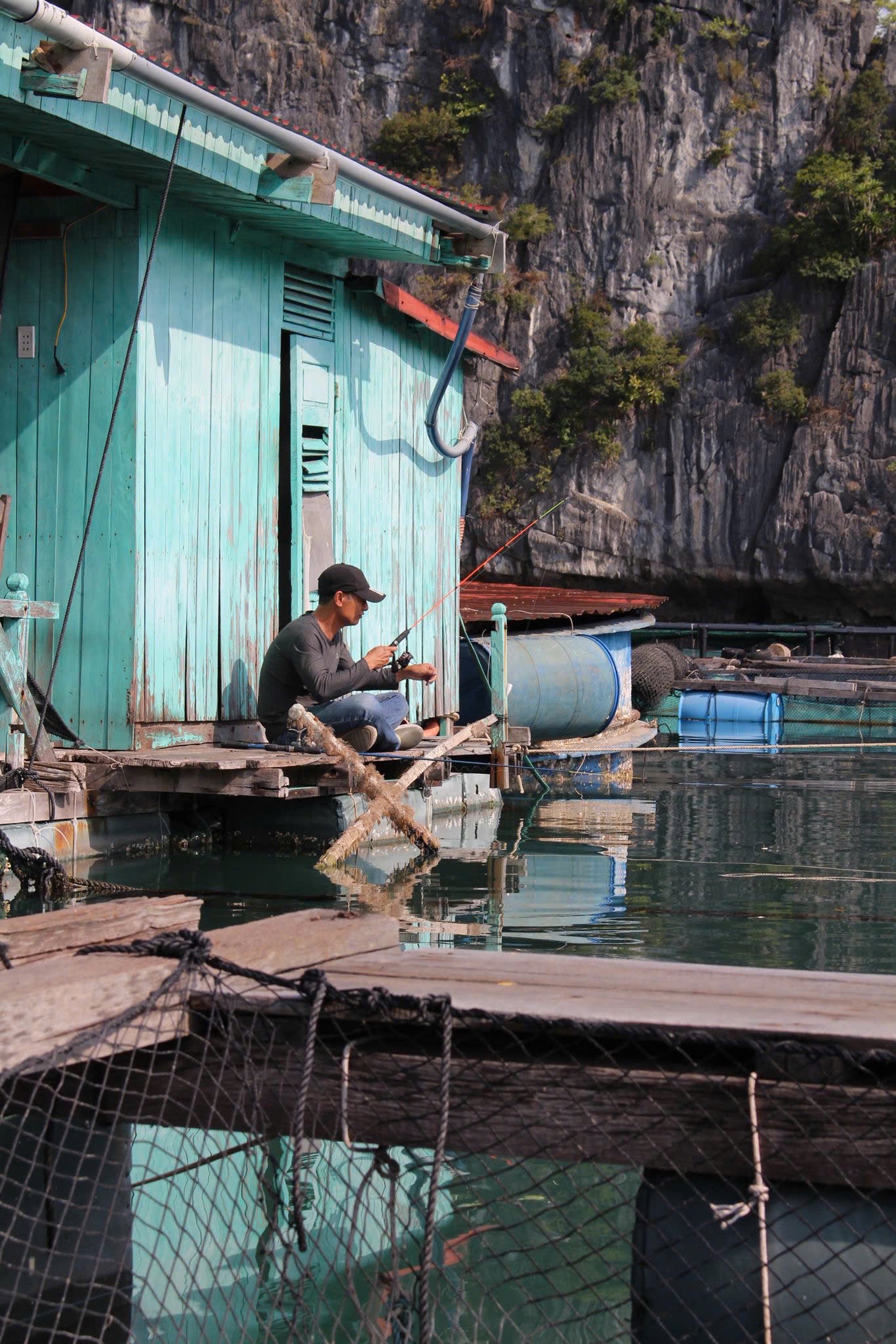 Daily life in the floating village