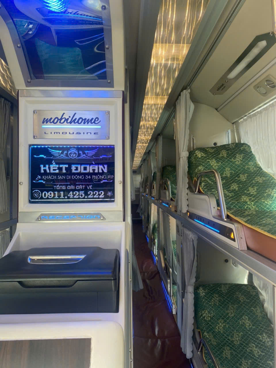 Private cabin interior