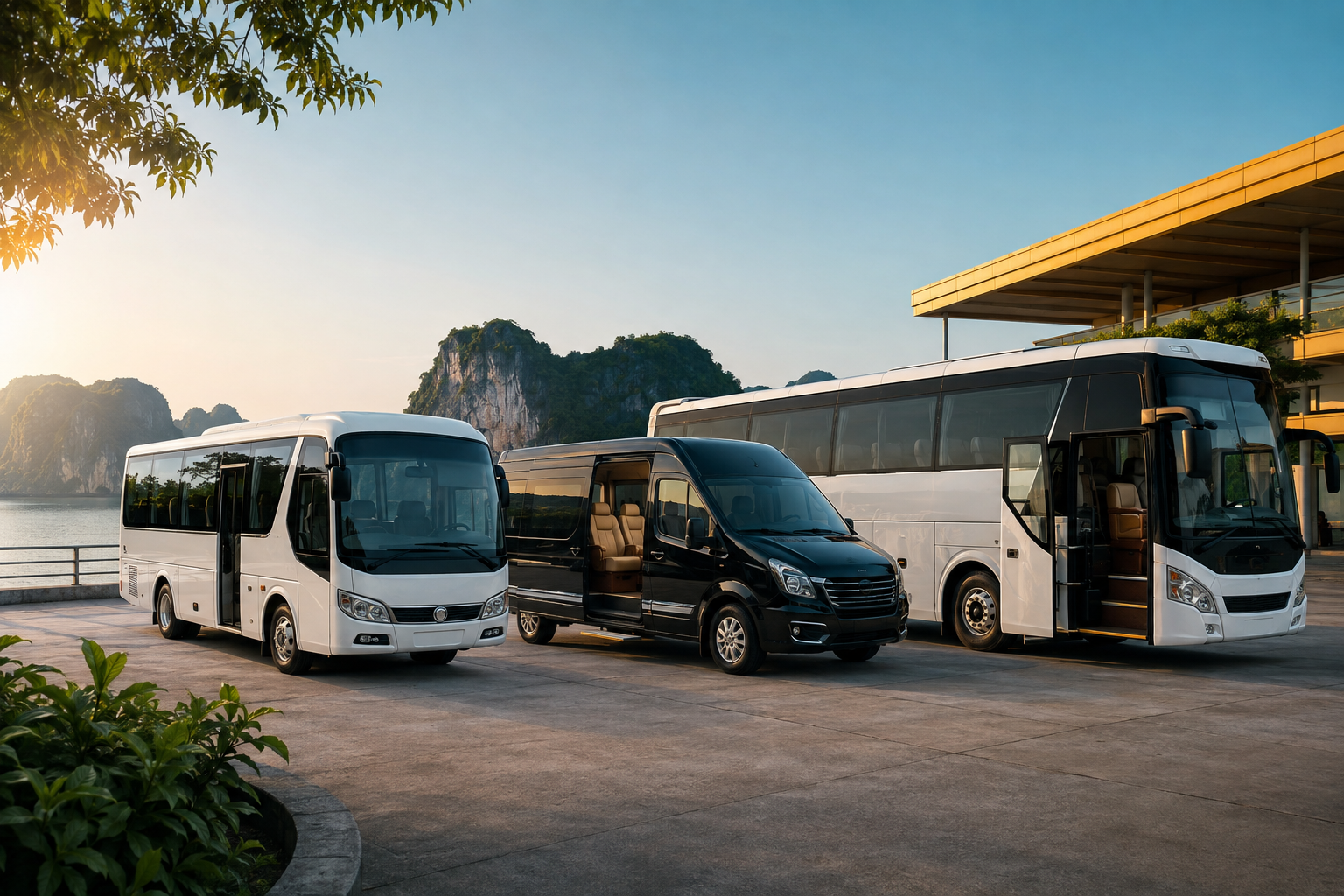 Illustration of passenger transport options for Cat Ba